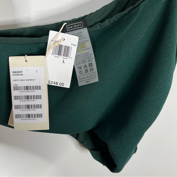 Haight Mika Crepe Cut Out One Shoulder One-Piece Swimsuit - Picture 4 of 5